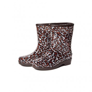 울트라 여반장화 호피(Women's calf-high Boots Leopard)